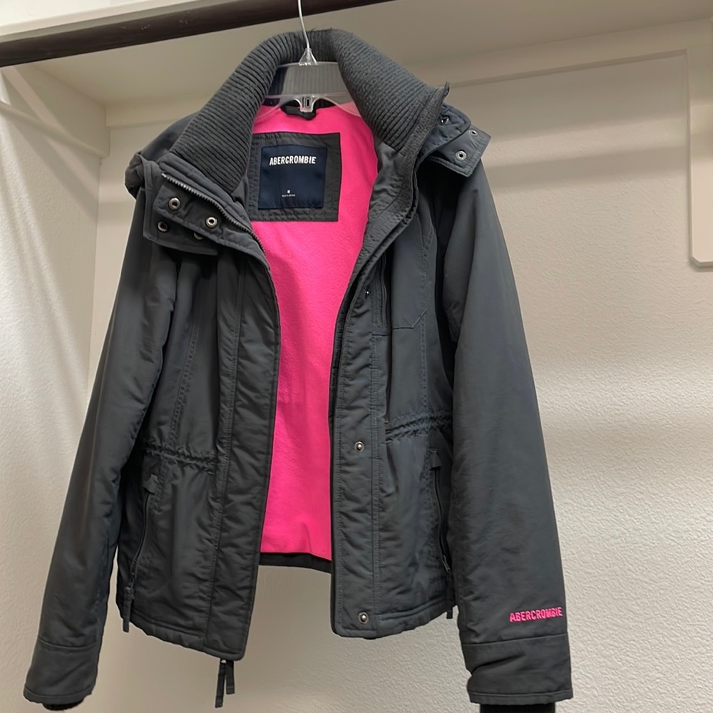 Dark blue Abercrombie coat